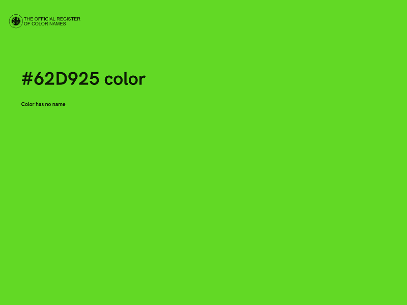 #62D925 color image