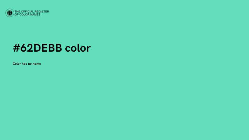 #62DEBB color image