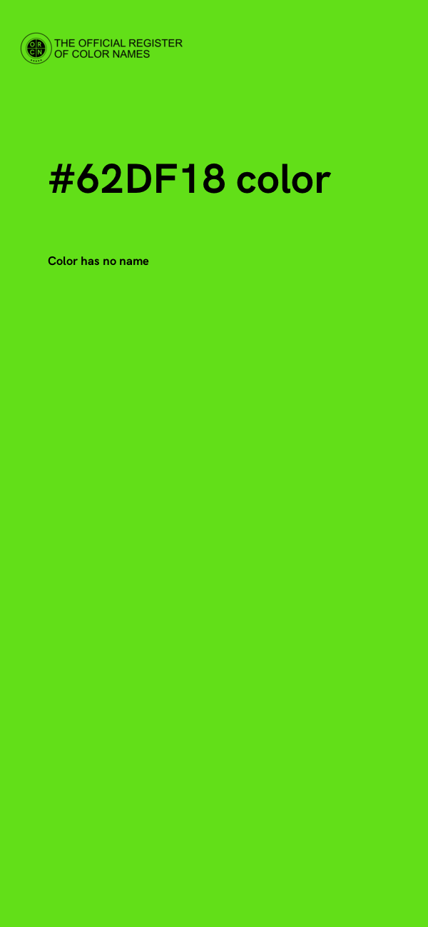 #62DF18 color image