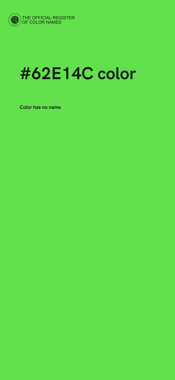 #62E14C color image