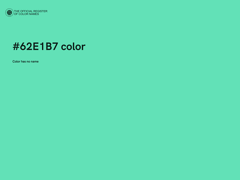 #62E1B7 color image