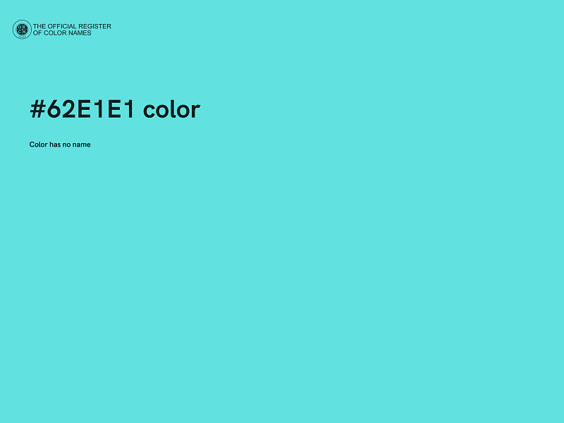 #62E1E1 color image