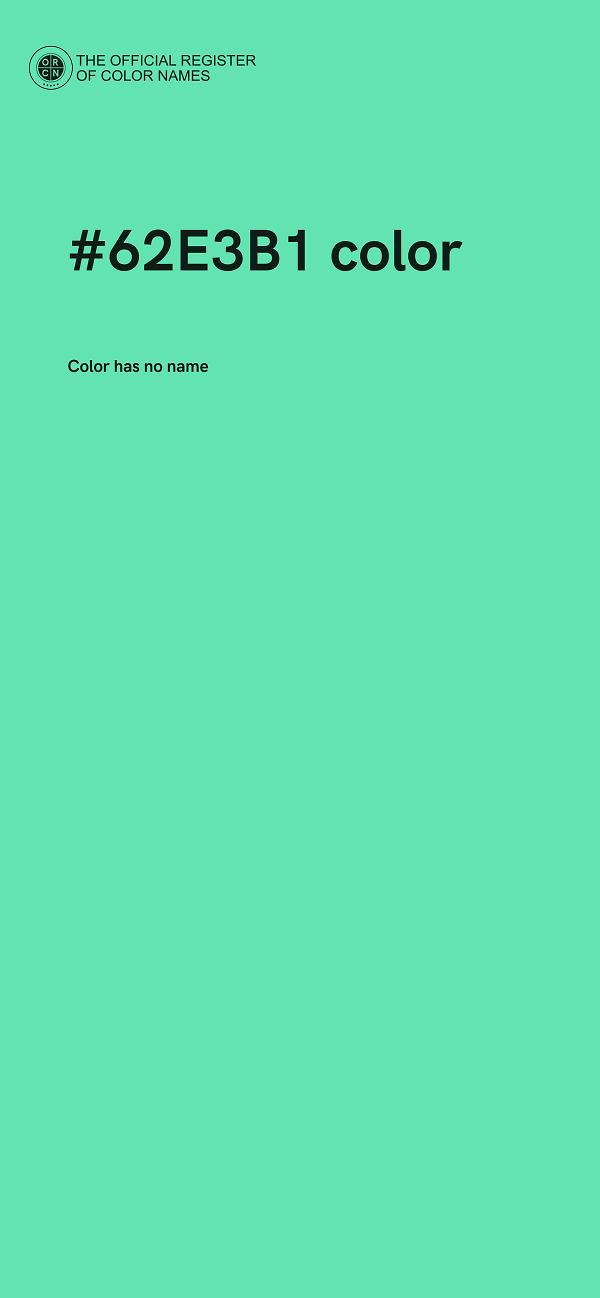 #62E3B1 color image