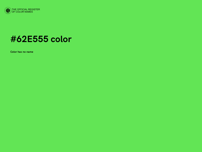 #62E555 color image