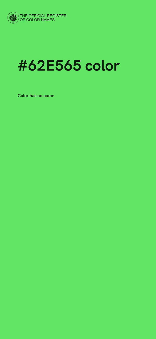 #62E565 color image
