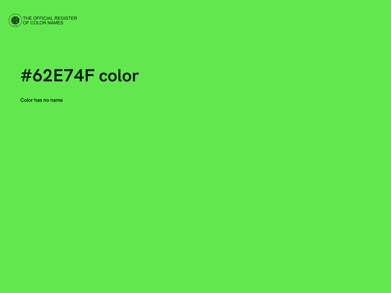 #62E74F color image