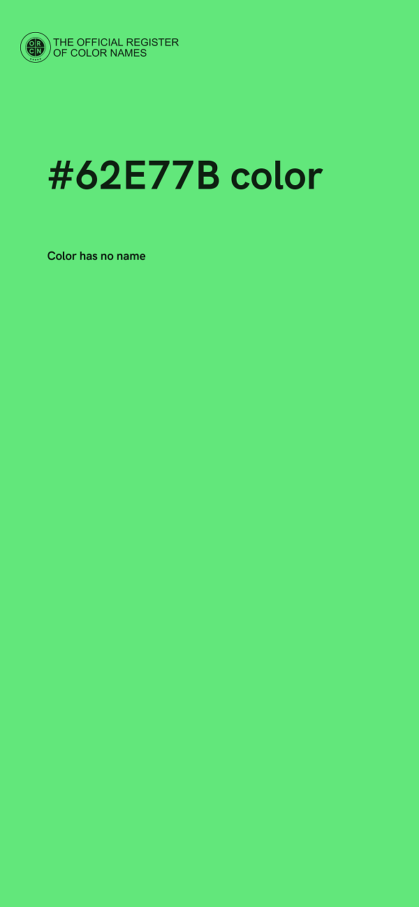 #62E77B color image