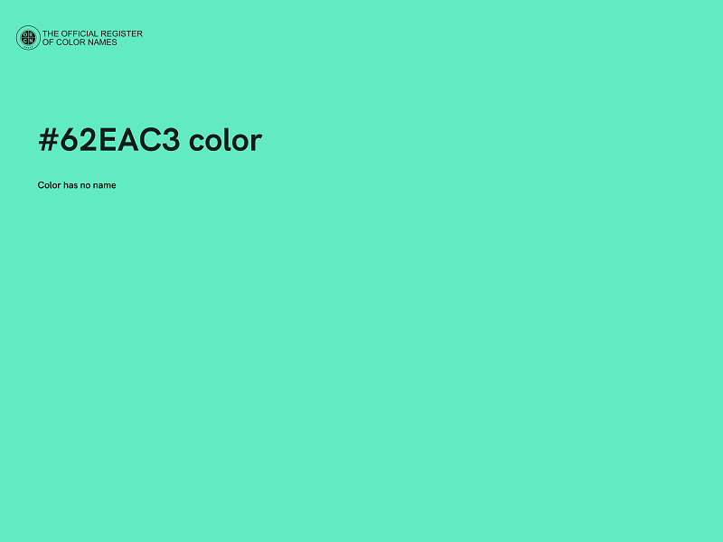 #62EAC3 color image