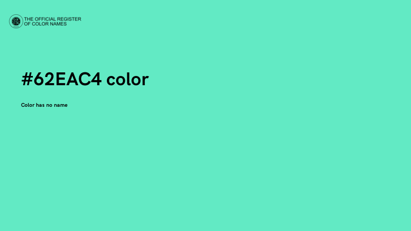 #62EAC4 color image