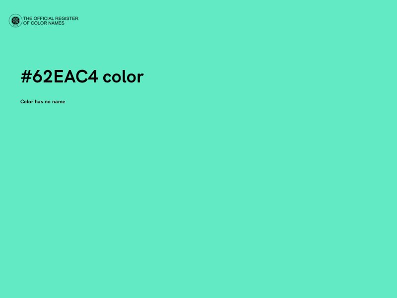 #62EAC4 color image