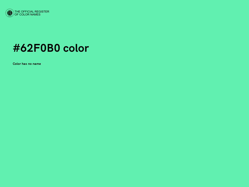 #62F0B0 color image