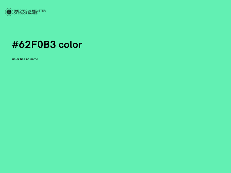 #62F0B3 color image