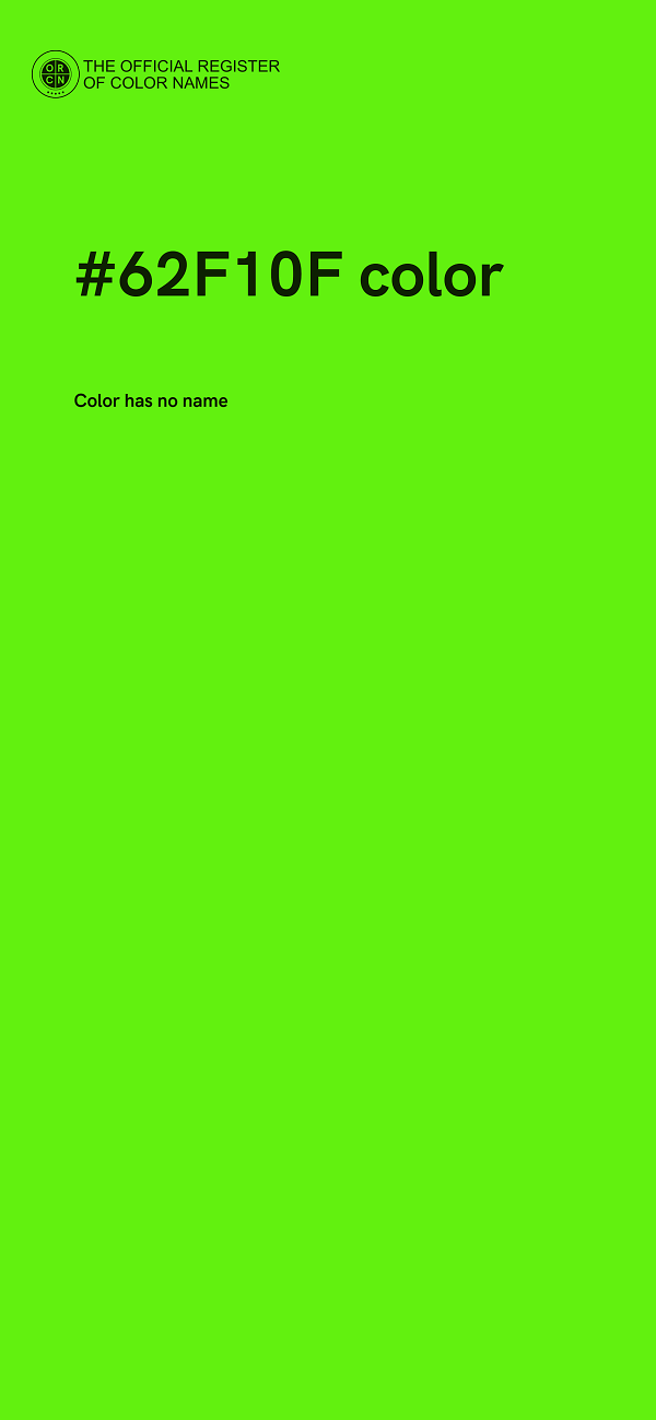 #62F10F color image