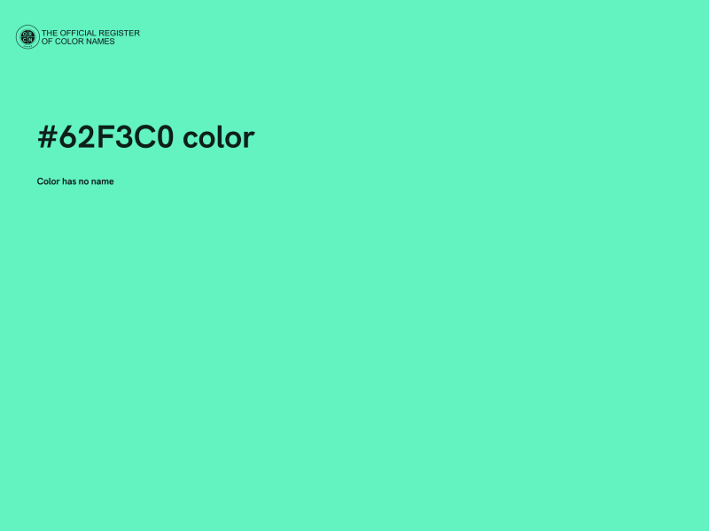 #62F3C0 color image