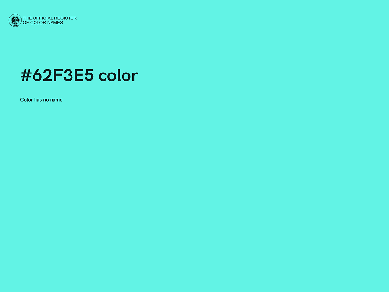 #62F3E5 color image