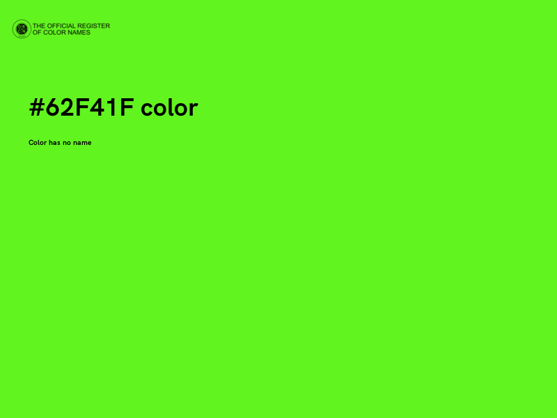 #62F41F color image