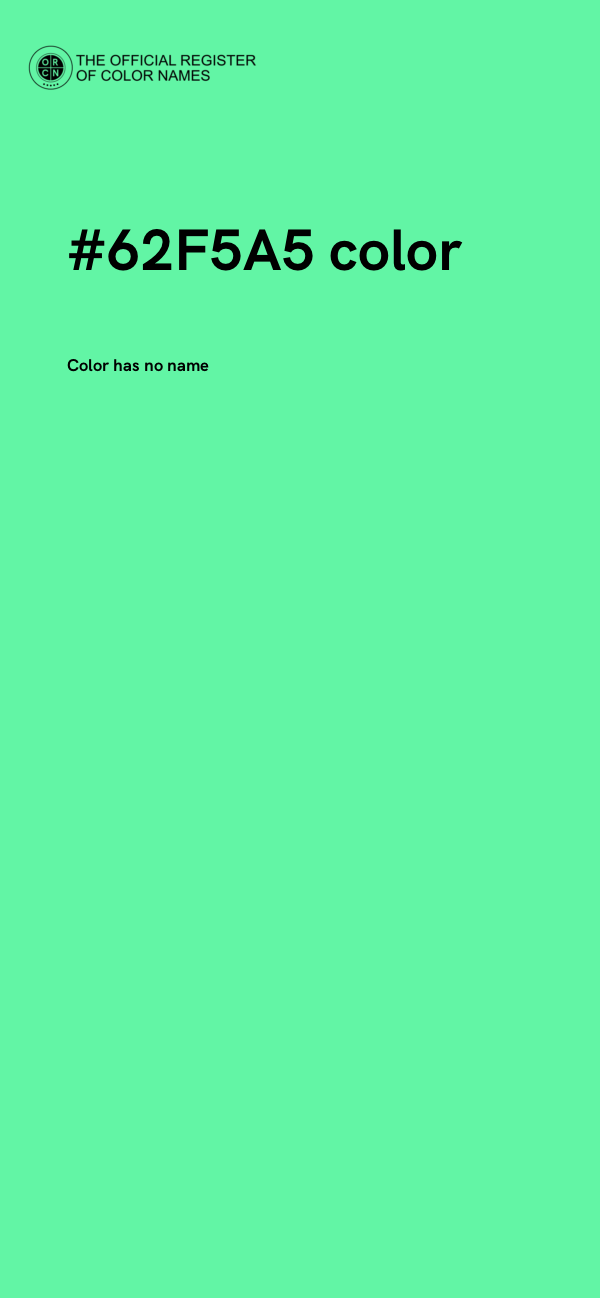 #62F5A5 color image