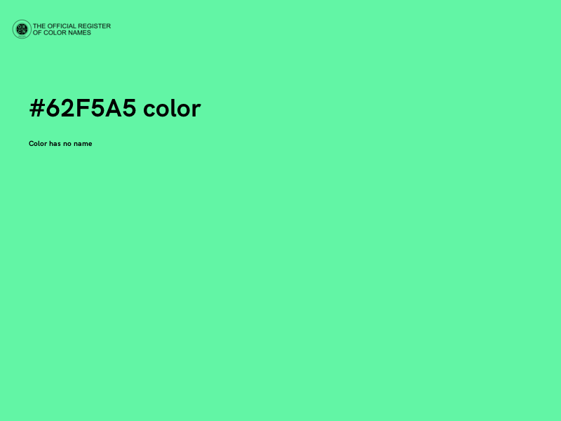 #62F5A5 color image