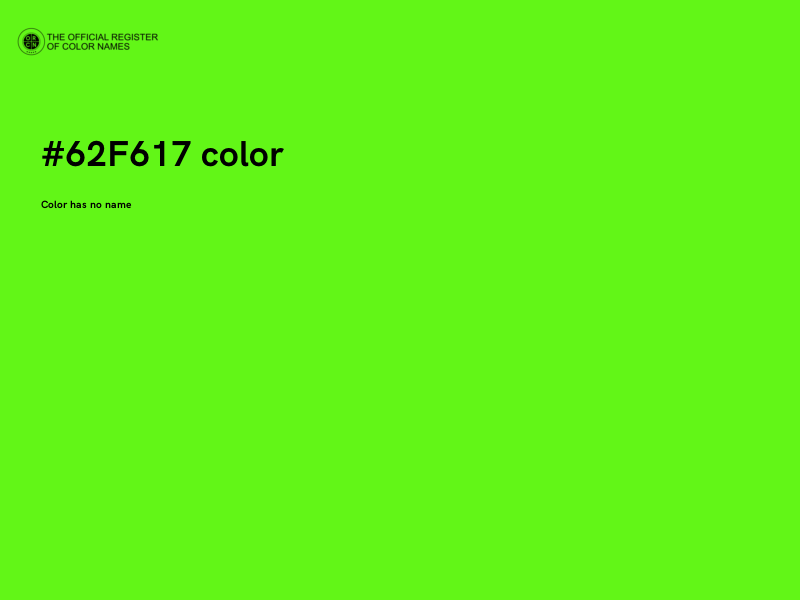#62F617 color image