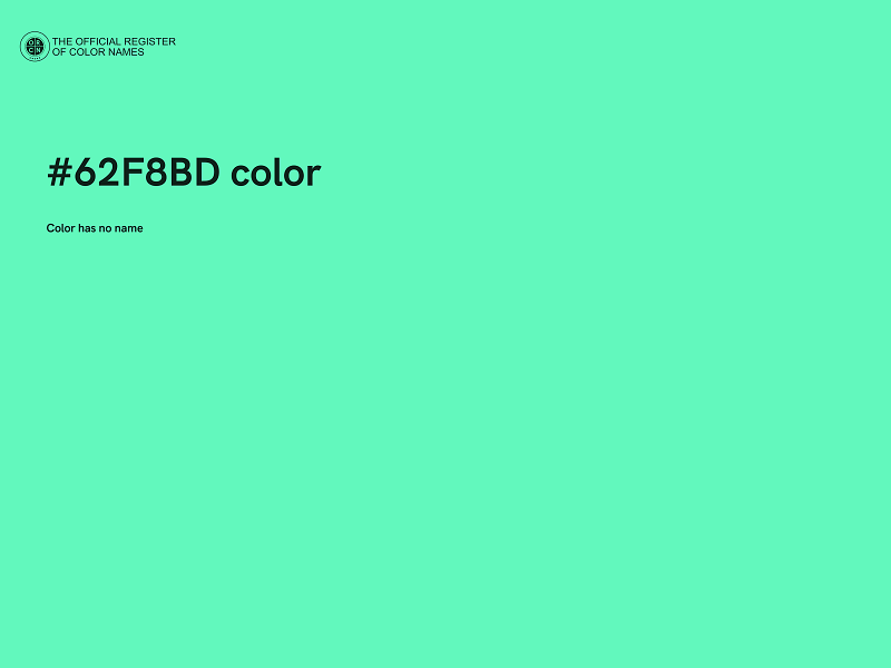 #62F8BD color image