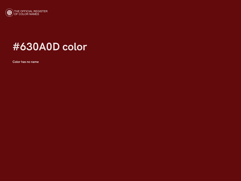 #630A0D color image