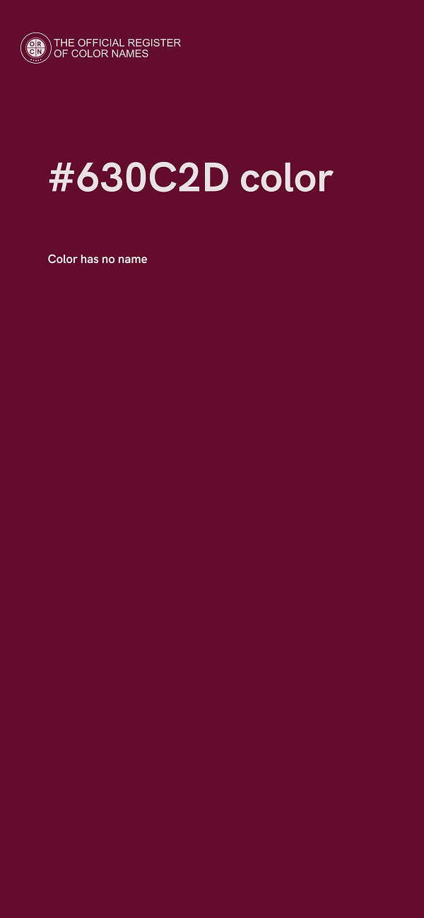 #630C2D color image