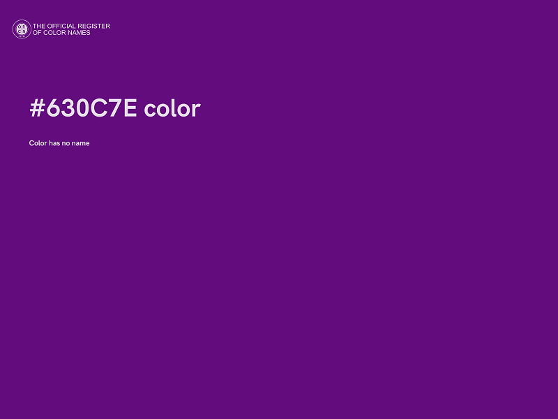 #630C7E color image