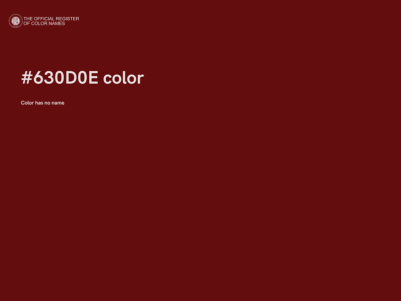 #630D0E color image