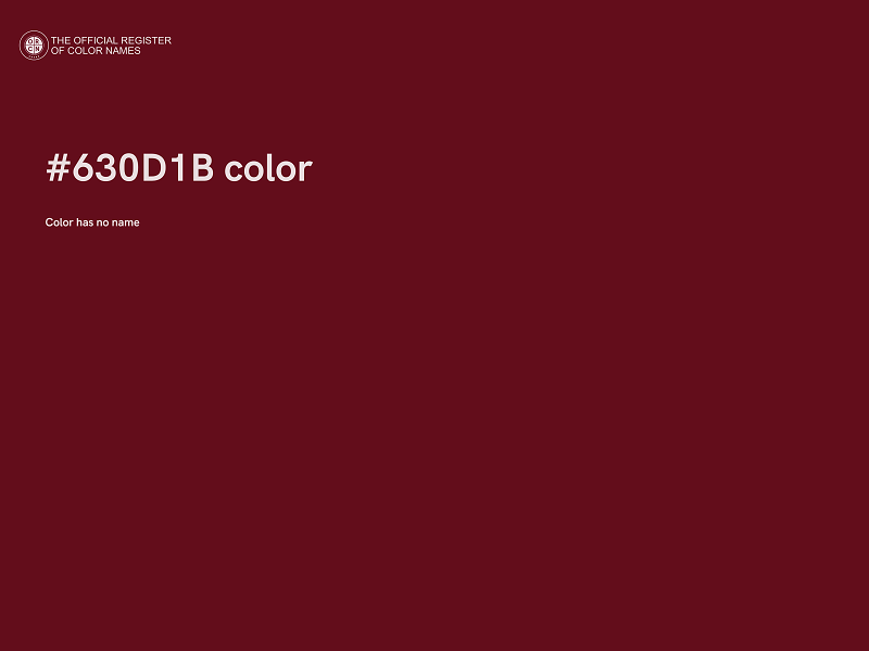 #630D1B color image