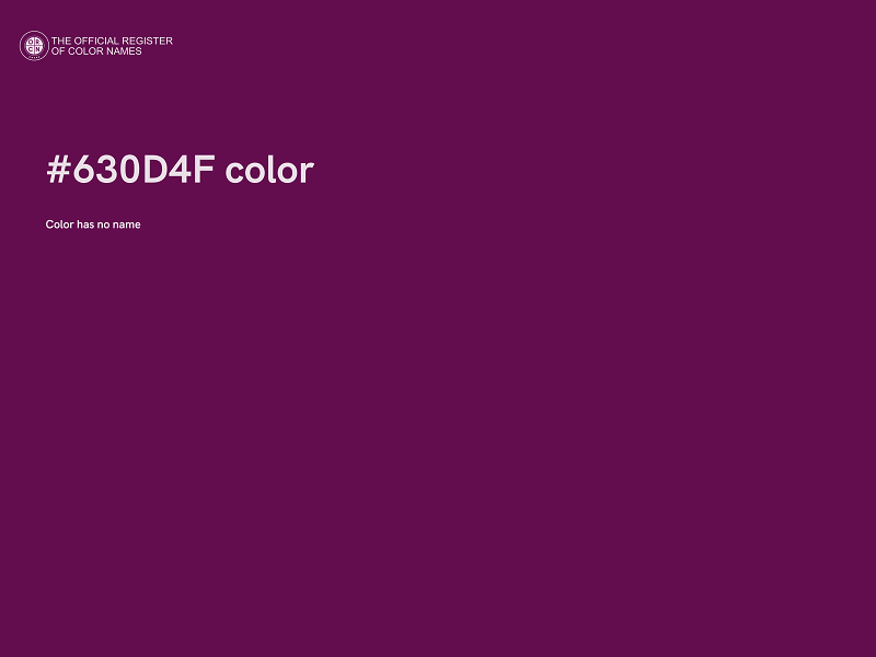 #630D4F color image