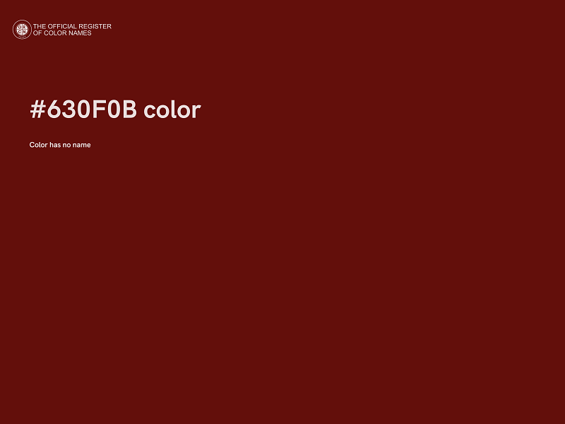 #630F0B color image