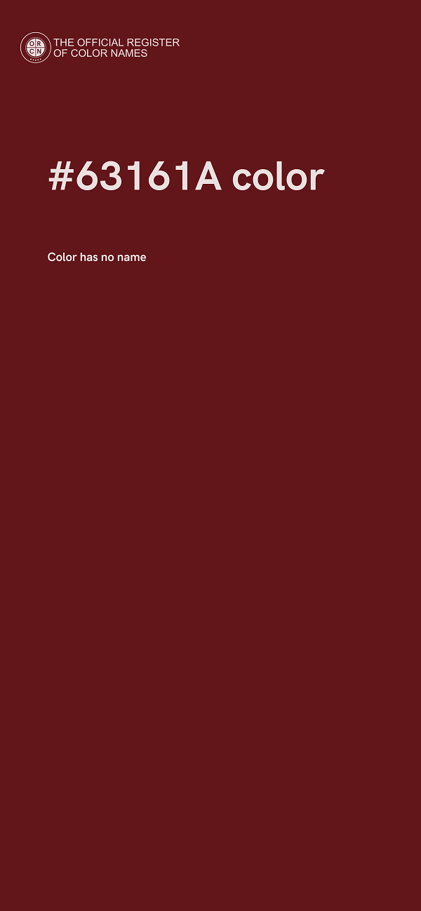 #63161A color image