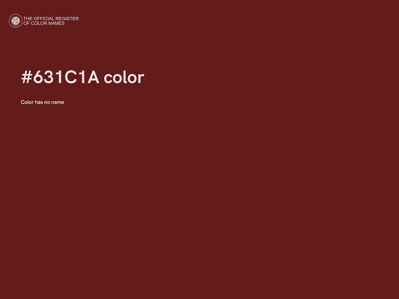 #631C1A color image