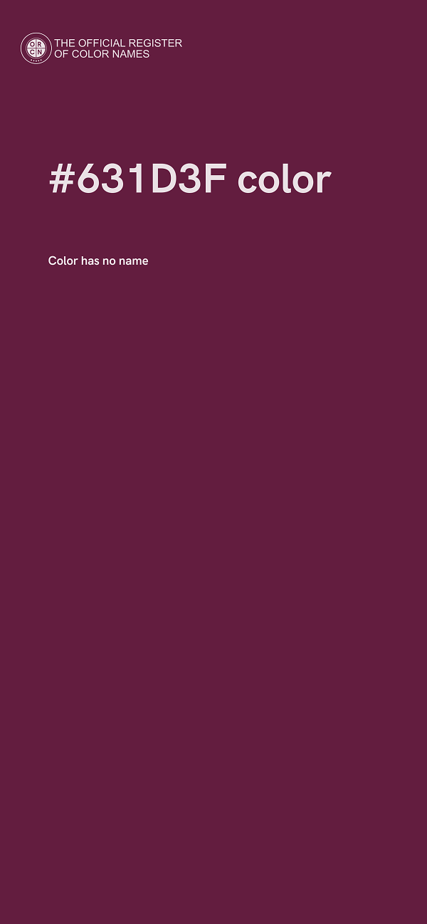 #631D3F color image
