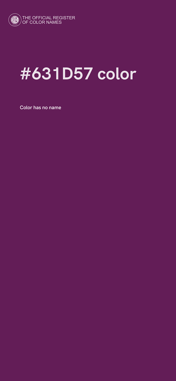 #631D57 color image