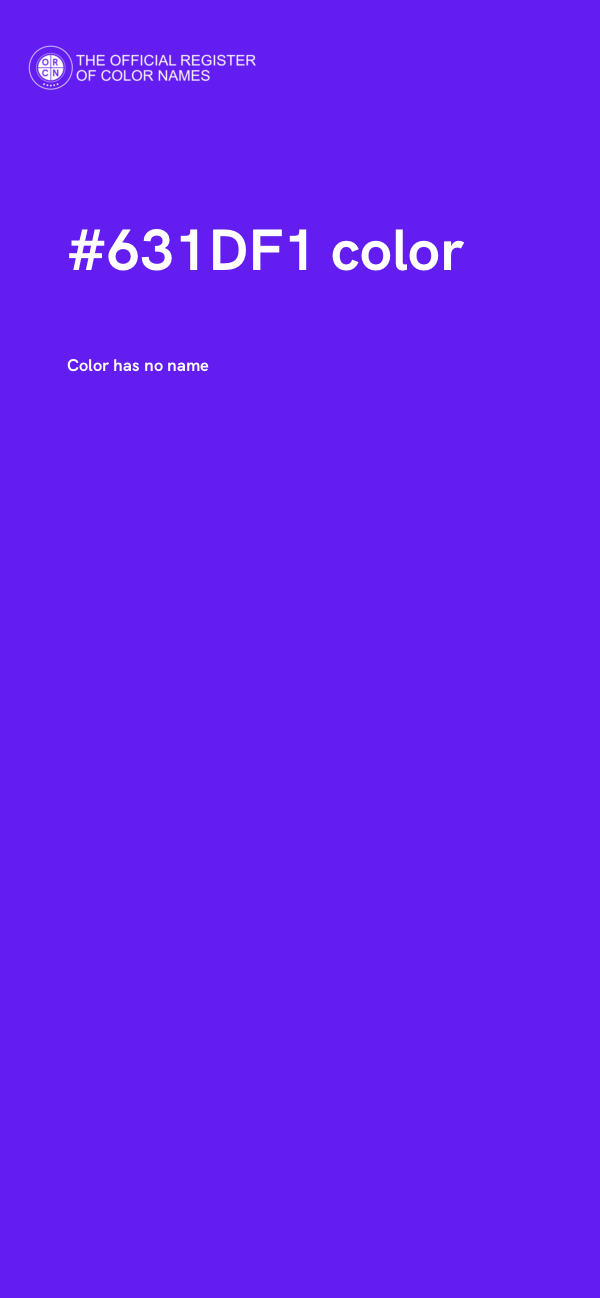 #631DF1 color image