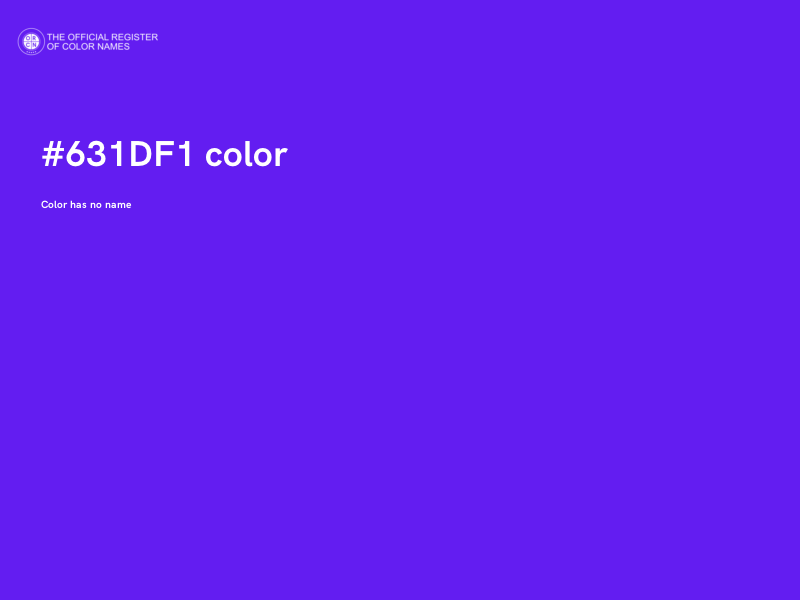 #631DF1 color image