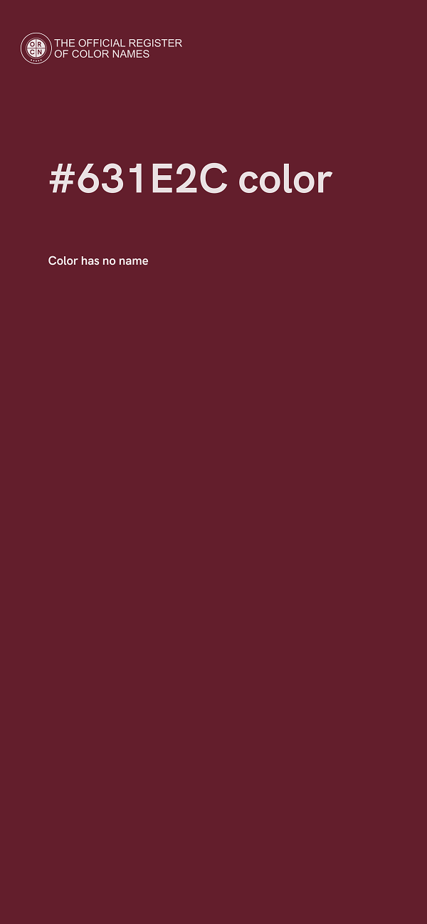 #631E2C color image