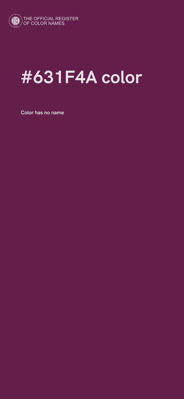 #631F4A color image