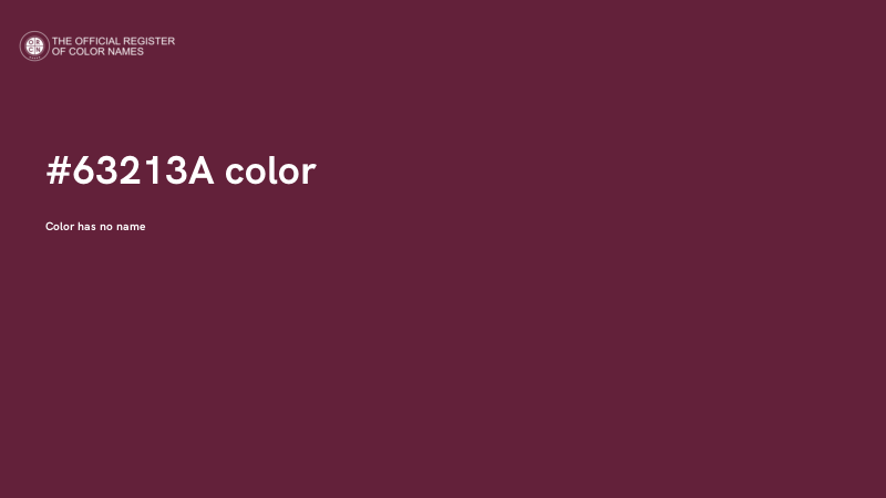 #63213A color image