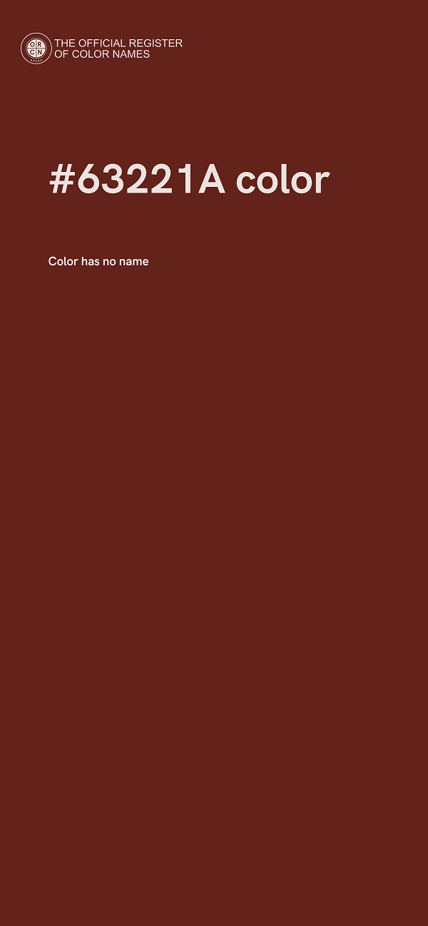 #63221A color image