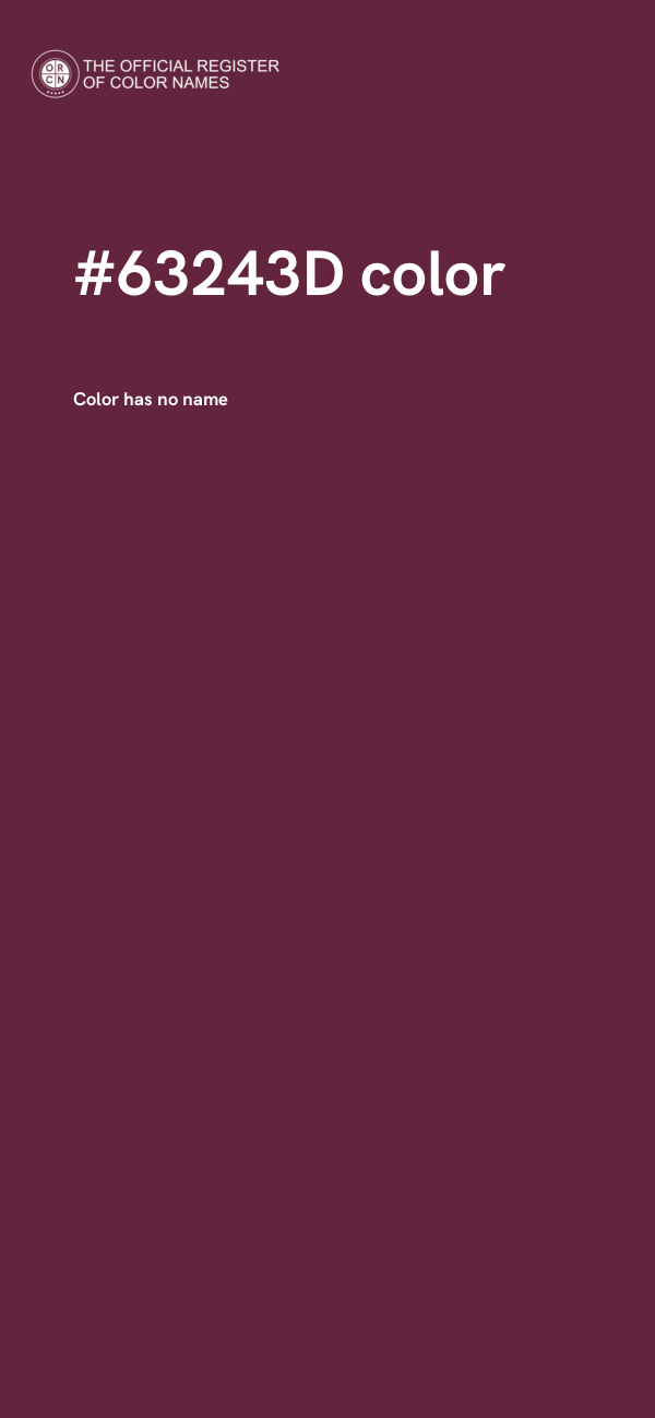 #63243D color image