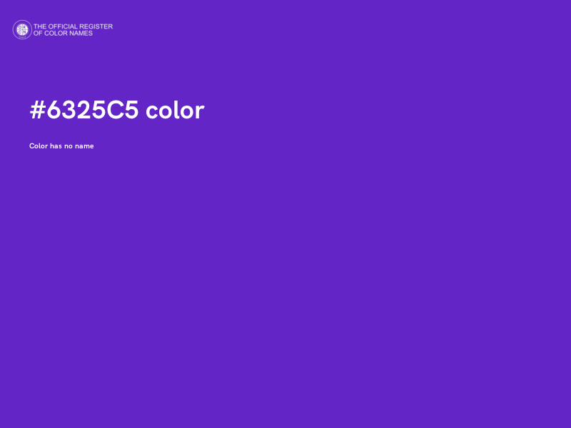 #6325C5 color image