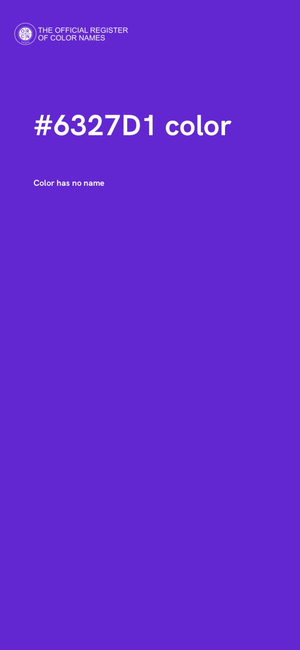 #6327D1 color image