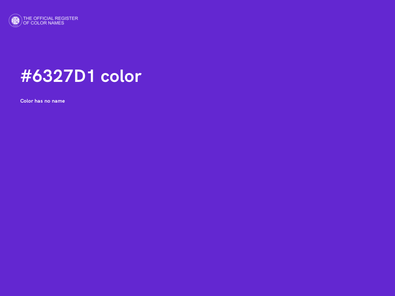 #6327D1 color image