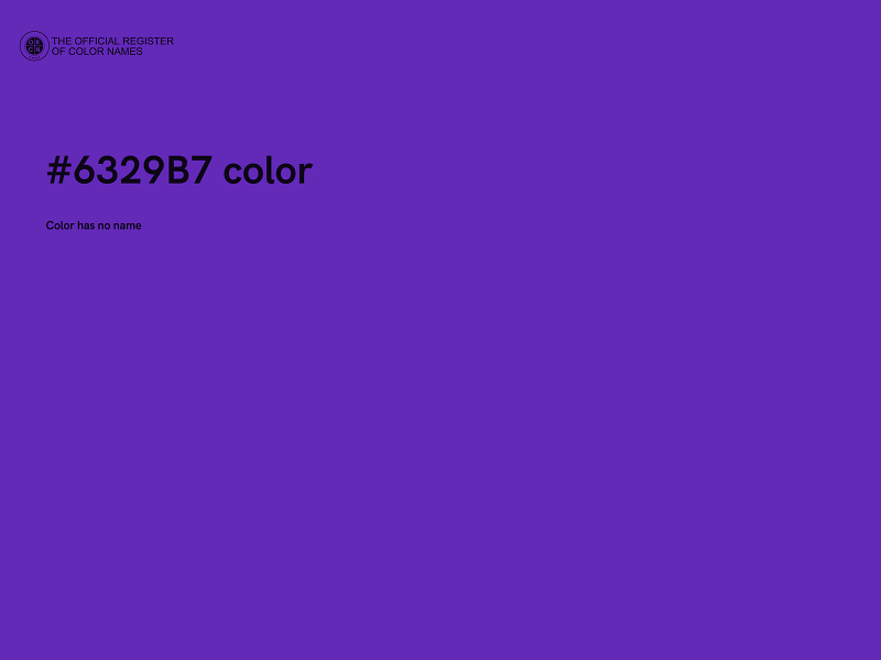 #6329B7 color image
