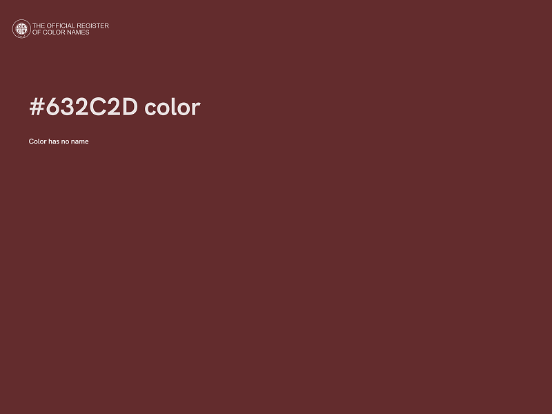 #632C2D color image