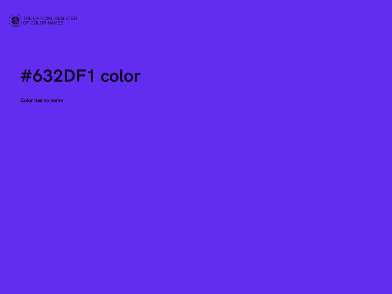#632DF1 color image