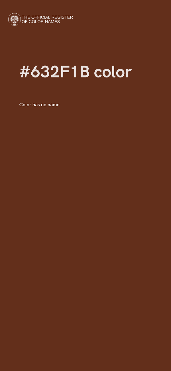 #632F1B color image