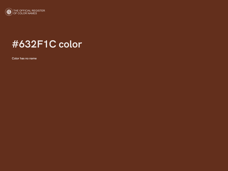 #632F1C color image